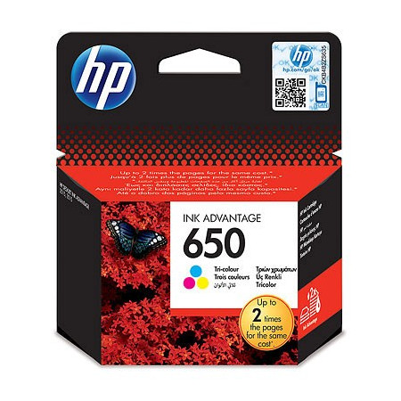 HP 650 Μελάνι Εκτυπωτή InkJet Πολλαπλό (Color) (CZ102AE)
