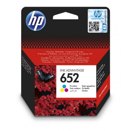 HP 652 Μελάνι Εκτυπωτή InkJet Πολλαπλό (Color) (F6V24AE)
