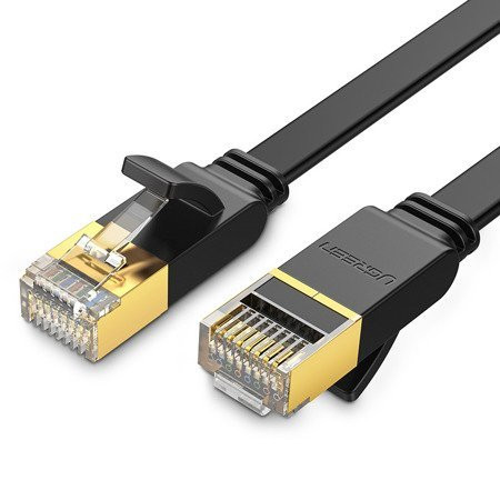 Ugreen NW106 Flat U/FTP (STP) Cat.7 Καλώδιο Δικτύου Ethernet 10m (11265) Μαύρο