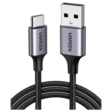 Ugreen Braided USB 2.0 Cable USB-C male - USB-A male Μαύρο 2m (60128)