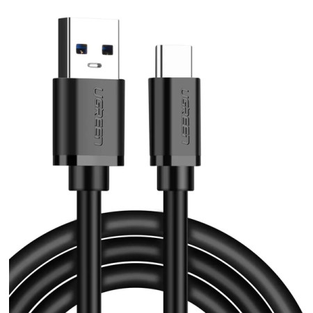 Ugreen Regular USB 3.0 Cable USB-C male - USB-A male Μαύρο 1,5m (US184) 20883