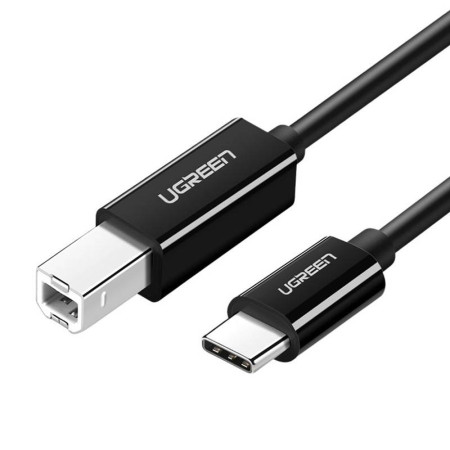 Printer Cable USB-C 2.0 to USB-B UGREEN US241, 1m (black) 80811