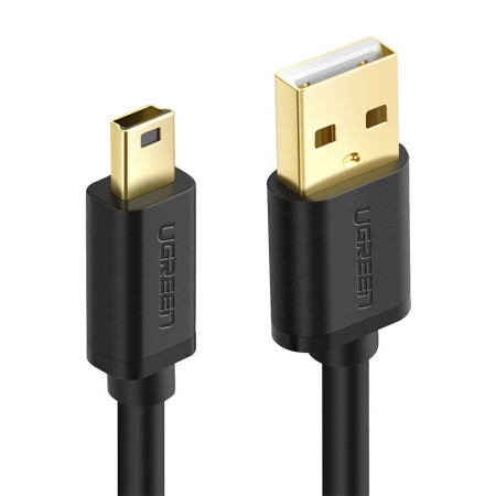 Ugreen USB 2.0 Cable USB-A male - mini USB-B male 1m (10355) black