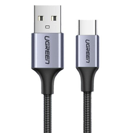 Ugreen Braided USB 2.0 Cable USB-C male - USB-A male Μαύρο 0.5m (60125)