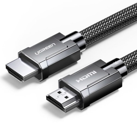 Ugreen HDMI 2.1 cable 8K 60 Hz / 4K 120 Hz 3D 48 Gbps HDR VRR QMS ALLM eARC QFT 1 m gray (HD135 70319)