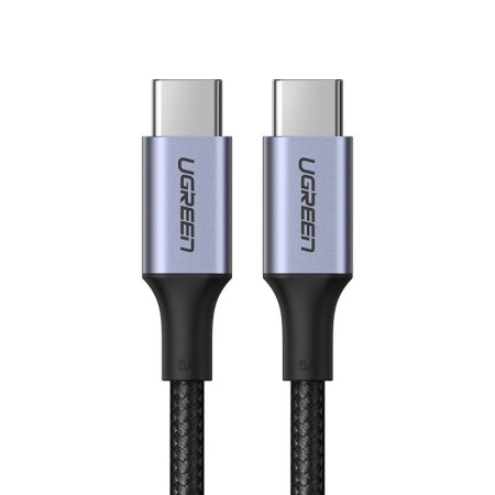 Ugreen US316 Braided USB 2.0 Cable USB-C male - USB-C 100W Μαύρο 1m (70427)