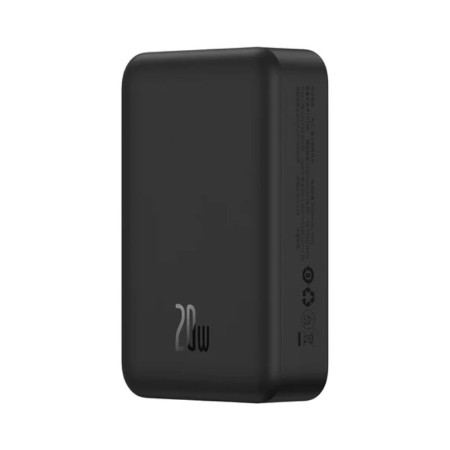 Baseus Magnetic Mini Ασύρματο MagSafe PowerBank 20000mAh 20W με Καλώδιο Type-C to Type-C - Black - PPCX150001