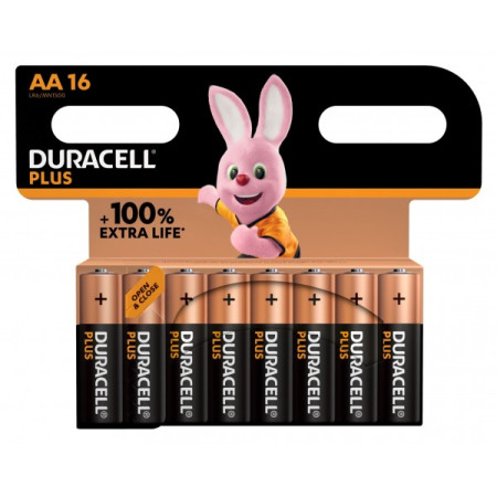 Duracell Plus Power Αλκαλικές Μπαταρίες AA 1.5V 16τμχ