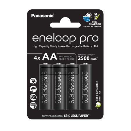 PANASONIC (Eneloop) Pro BK-3HCDE AA 2500mAh BL4