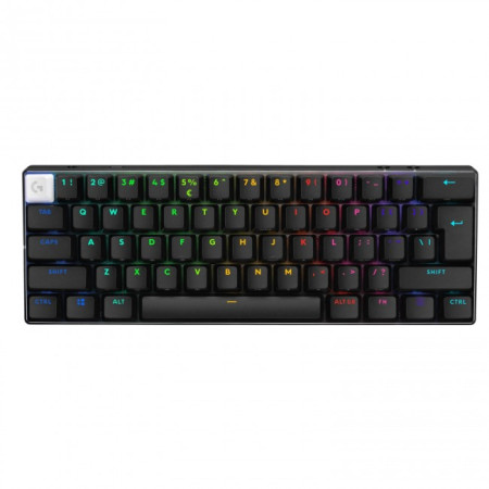 Logitech G Pro X 60 Lightspeed RGB Wireless Gaming Keyboard - GX Optical Tactile Switches - Black - US Layout [920-011911]