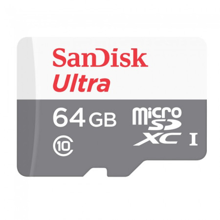 Memory card SanDisk Ultra Android microSDXC 64GB 100MB/s Class 10 UHS-I (SDSQUNR-064G-GN3MN) 