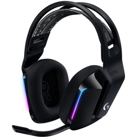 Gaming Headset Ασύρματο Logitech G G733 Lightspeed RGB USB - Black 981-000864