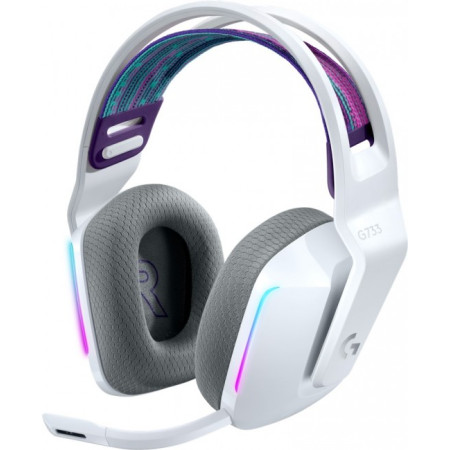 LOGITECH Wireless Headset Gaming G733 LightSpeed White (981-000883)