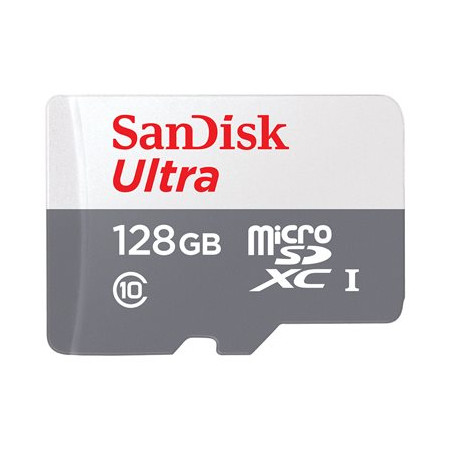 Sandisk Memory Card microSDXC SanDisk by WD Ultra 128GB, Class 10, UHS-I SDSQUNR-128G-GN6TA