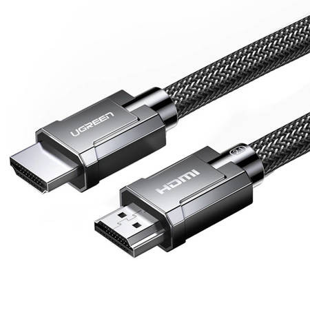 Καλώδιο Braided Ugreen HDMI 2.1 Male to Male 8K 60 Hz - 4K 120 Hz 3D 1.5m 70320 - Μαύρο