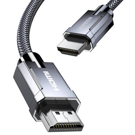 Καλώδιο Braided Ugreen HDMI 2.1 Male to Male 8K 60 Hz - 4K 120 Hz 3D 1.5m 70320 - Μαύρο