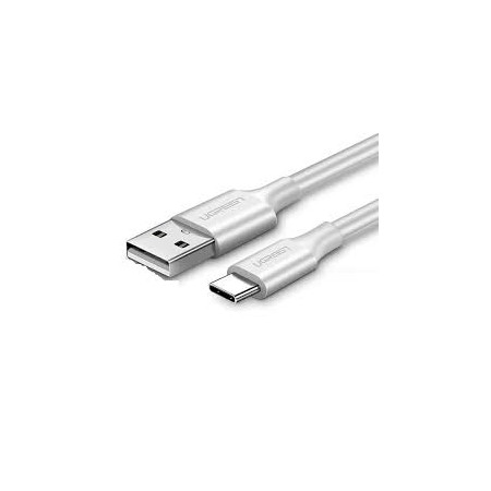 Ugreen Braided USB 2.0 Cable USB-C male - USB-A male Λευκό 1.5m (60132)