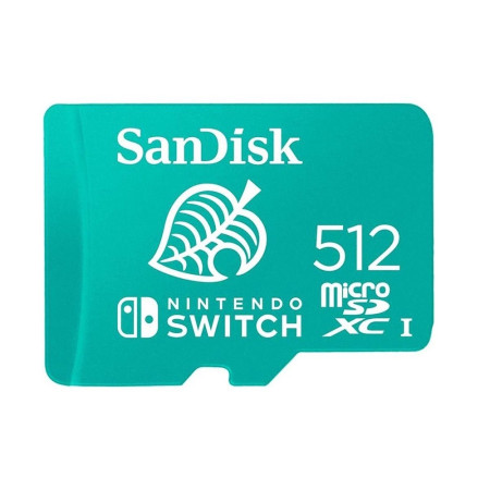 Sandisk Nintendo Switch microSDXC 512GB Class 10 U3 V30 UHS-I SDSQXAO-512G-GNCZN