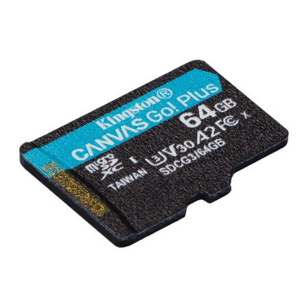Kingston Canvas Go! Plus MicroSDXC 64GB UHS-I U3 Class 10 SDCG3/64GBSP