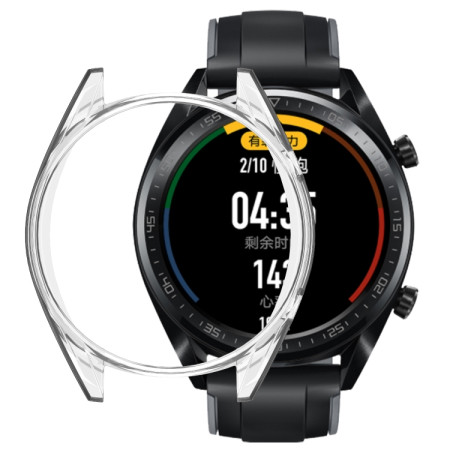 For HUAWEI Watch GT Classic / GT Active / GT Sport 46mm ENKAY Hat-prince 2 in 1 Full Transparent TPU Case + 0.2mm 9H 2.15D 