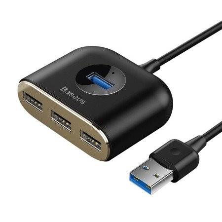 Baseus Square USB 3.0 Hub 4 Θυρών με σύνδεση USB-A (CAHUB-AY01) black