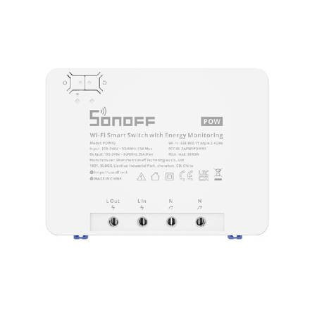 Sonoff Smart Ενδιάμεσος Διακόπτης Wi-Fi σε Λευκό Χρώμα POWR3 (6920075776768)