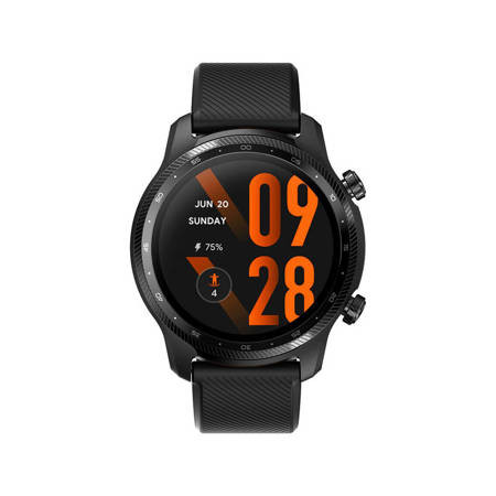 Ticwatch Pro 3 Ultra WH12018U Stainless Steel 48mm Αδιάβροχο Smartwatch με Παλμογράφο (Shadow Black)