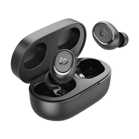 SoundPEATS TrueFree 2 In-ear Bluetooth Handsfree Ακουστικά με Αντοχή στον Ιδρώτα και Θήκη Φόρτισης Μαύρα