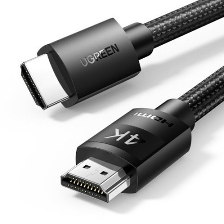 Ugreen HD119 HDMI 2.0 Braided Cable HDMI male - HDMI male 3m Μαύρο 40102