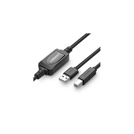 Ugreen US122 USB-B USB-A 2.0 printer cable 10m - Μαύρο 10374